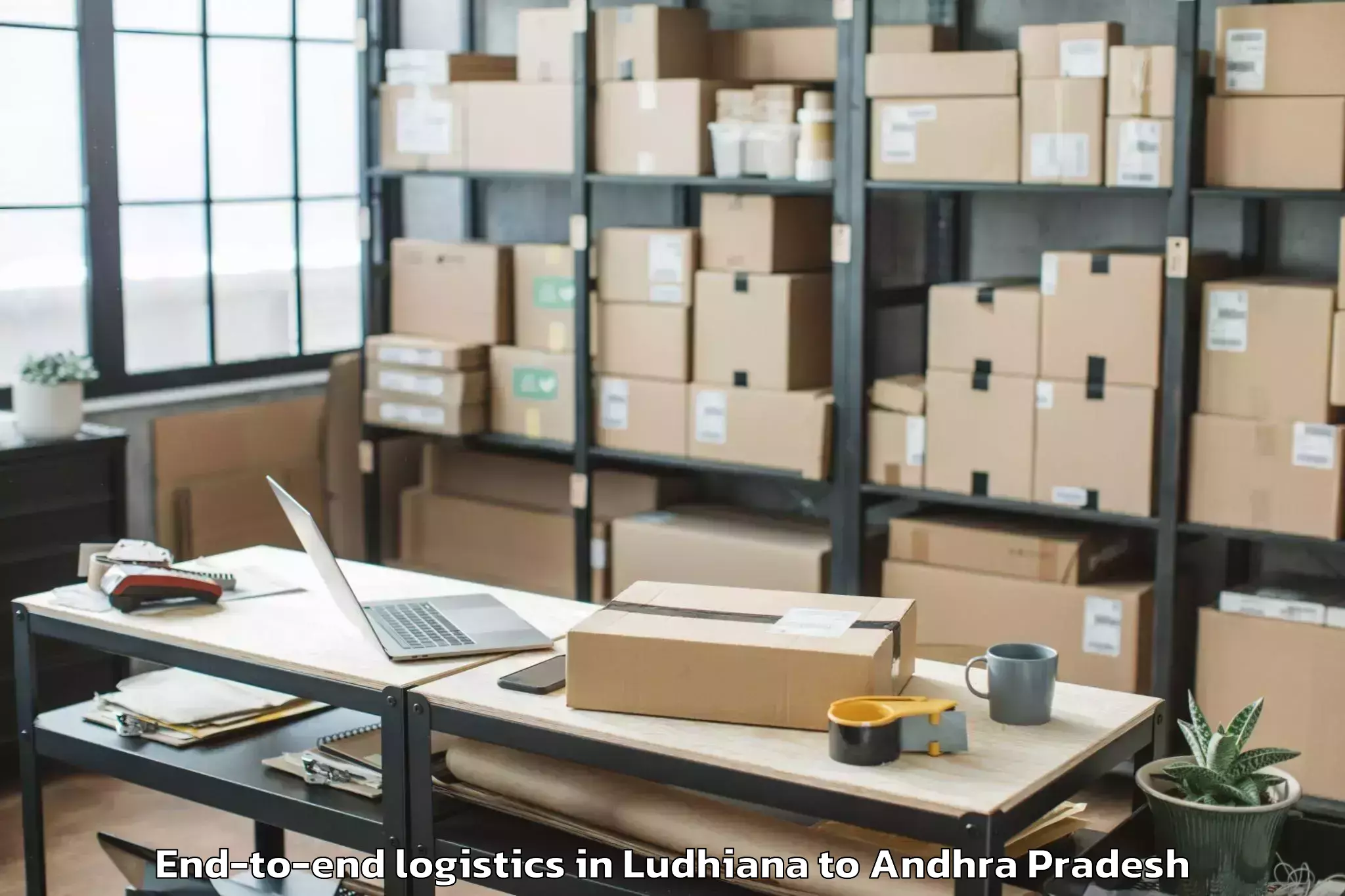 Professional Ludhiana to Ponnur End To End Logistics